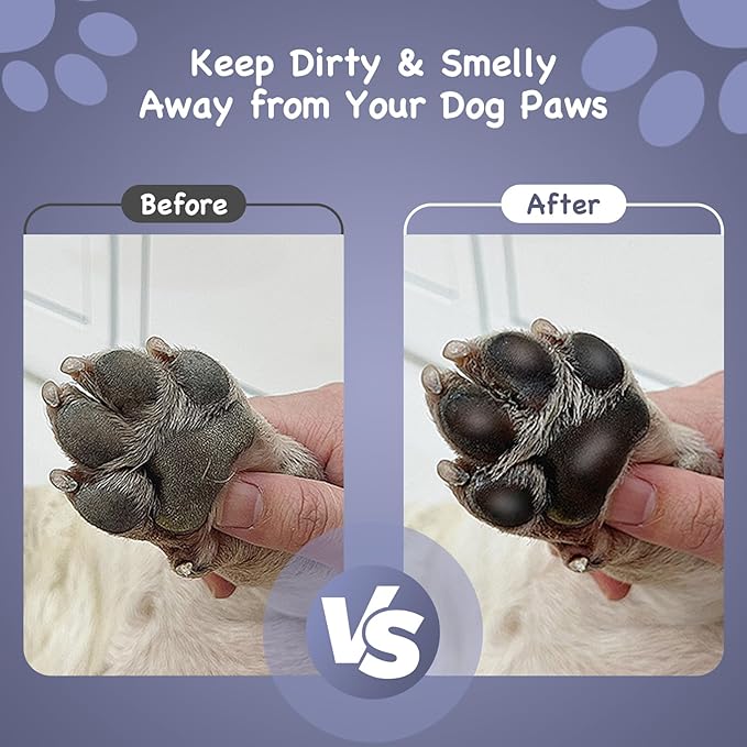 Paw Cleaner for Dogs Medium Small Breed with Handle | Dog Paw Cleaner to Clean Muddy Paws | Dog Foot Cleaner Paw Washer for Dogs & Pets| Dog Feet Washer (Gray)