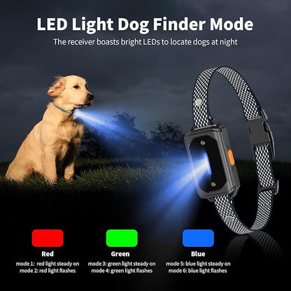Shock Collar for Dogs, 3300FT Dog Training Collar, for Small, Medium and Large Dogs, 4 Training Modes, Dog Shock Collar with Remote Control, Rechargeable and Waterproof, E Collar for Dogs