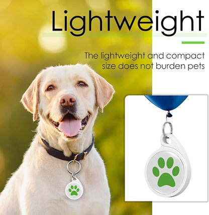QR Code Dog Tag, Smart ID Tags, Dog Tags Personalized Lightweight Silent ID Tag for Kids Pets Bags Keys, Green