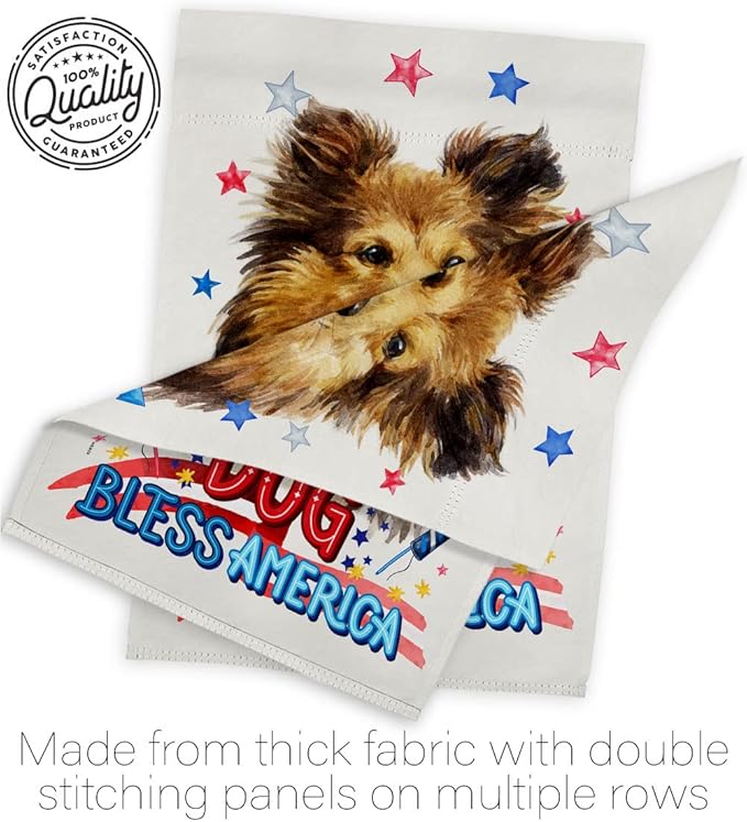 Breeze Decor Patriotic Shetland Sheepdog House Flag Pack Dog Puppy Spoiled Paw Canine Fur Pet Nature Farm Animal Creature Vintage Applique Banner Small Garden Yard Gift Double-Sided, Made in USA