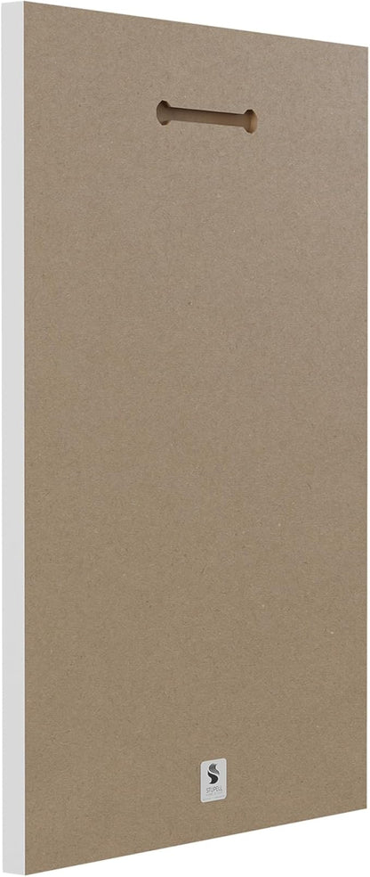 Stupell Industries Scruffy Dog Laying Down House Pet Painting Wood Art by Jennifer Paxton Parker Wall Plaque, 13x19