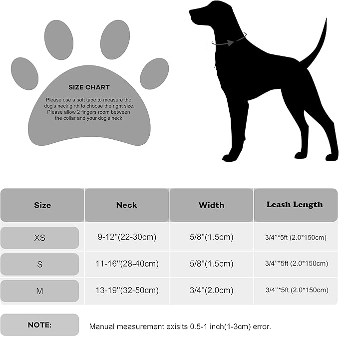 Bling Bow Tie Dog Collar and Leash Set, Cute Black Boy Dog Collar with Bow and 5ft Leash for Small Medium Dogs Daily Walking or Holiday Party (Neck fit 11-16’’)