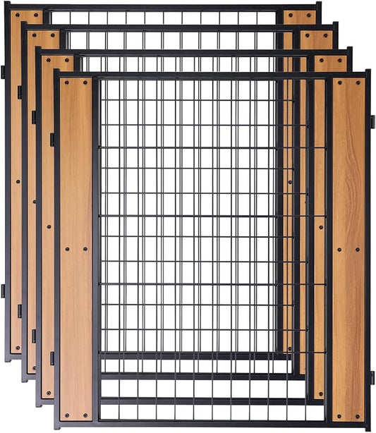 Heavy Duty Dog Playpen 32 Inch Height - Indoor Outdoor Pet Fence Enclosure for Medium and Small Dogs - Foldable Puppy Exercise Pen for Indoor and RV Camping or Yard