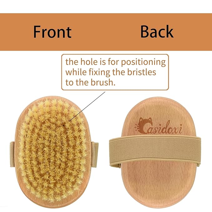 Soft Bristle Pet Brush - Natural Bristle Palm Brush for Short Haired Cats and Dogs with Elastic Band