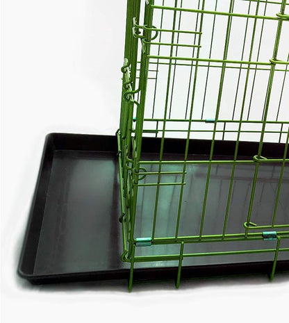 PET Expressions Luxury Colorful 36 Inch Foldable Dog Crate with 2 Doors | Free Training Ebook and Pet Calming Music | 3 Colors & 3