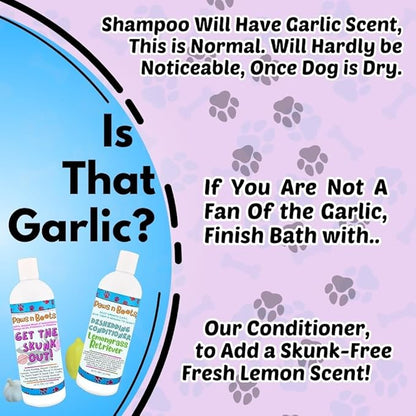Skunk Odor Remover, #1 Most Effective & Safest Formula Available. Shampoo Guranteed to Get The Skunk Out! 100% Natural, Non-Toxic, Safe to Use on Dogs/Cats, Clothing, Furniture, Even You!