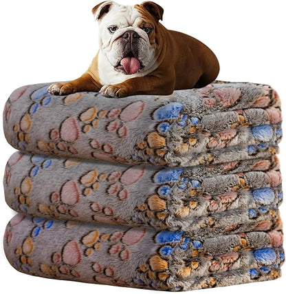 Dog Blankets for Dogs, Large Dog Blanket Dog Cat Soft Fuzzy Blankets Washable,Comfort Flannel Cow Print,Fuzzy Soft Blankets for Dogs,Pet Blanket,Reversible Cow Print,40 x 31 inch
