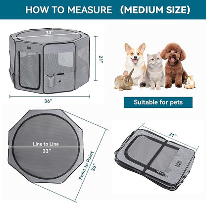 Dog Playpen 36" Portable Pet Play Pens