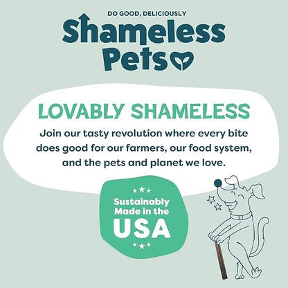 Shameless Pets Dental Chews for Dogs, Mighty Mint Dental Sticks, Healthy Treats for Teeth Cleaning & Fresh Breath - Free from Grain, Corn, & Soy for Small Dogs, 7.2 Ounce Bag
