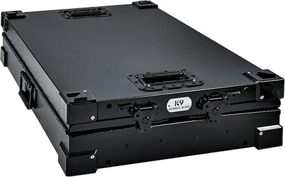 Heavy Duty Fully Collapsible Powder-Coated Aluminum Dog Crate - Small (Black)