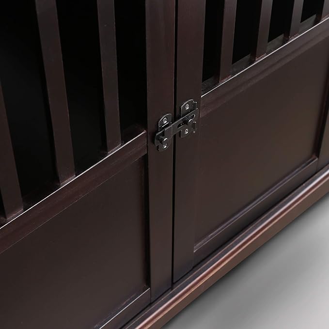 Casual Home Wooden Pet Crate, End Table, Extra Large, New Espresso