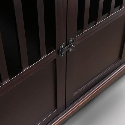 Casual Home Wooden Pet Crate, End Table, Extra Large, New Espresso