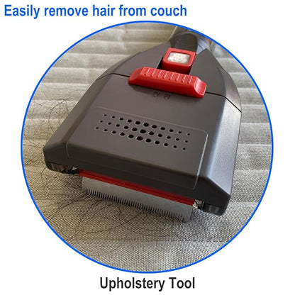 Dog Hair Vacuum Attachment for Dyson Cordless Upright Canister, Groom Tool Pet Shedding Brush for V6 V7 V8 V10 V11 V12 V15 DC40-DC65 UP13-UP30 Animal, Grooming Kit with Extension Hose Adapter