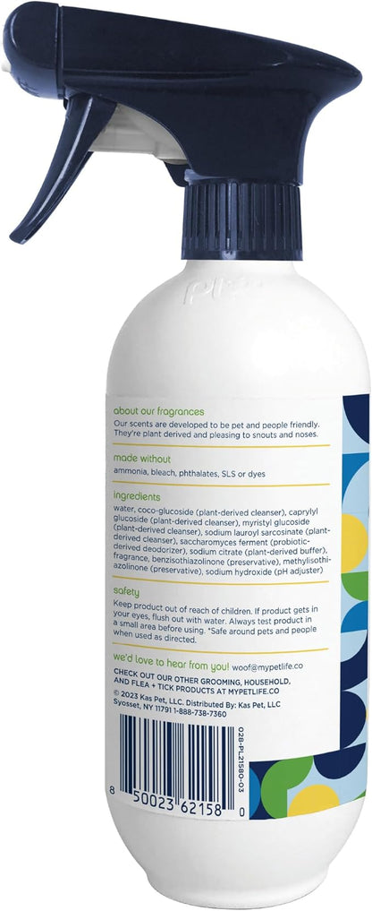 Pet Life Unlimited Foaming Stain + Odor Eliminator Spray Cleaner - Plant-Based Stain Removal - Two-Way Spray Applicator - Natural Juniper Leaf Scent - Made in the USA - 16 Ounce (Pack of 1)