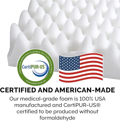 Furhaven Orthopedic Dog Bed for Large/Medium Dogs w/ Removable Bolsters & Washable Cover, For Dogs Up to 55 lbs - Pinsonic Quilted Paw L Shaped Chaise - Bluestone, Large