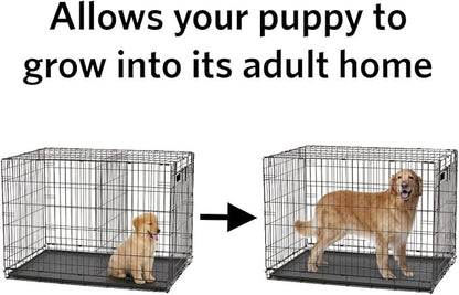 MidWest Homes for Pets Dog Crate Divider Panel for 24-inch Dog Crate; Fits Crate Models 1524, 1524DD, 1924 & Measures 16.42L x 17.05W x .79H Inches, Black