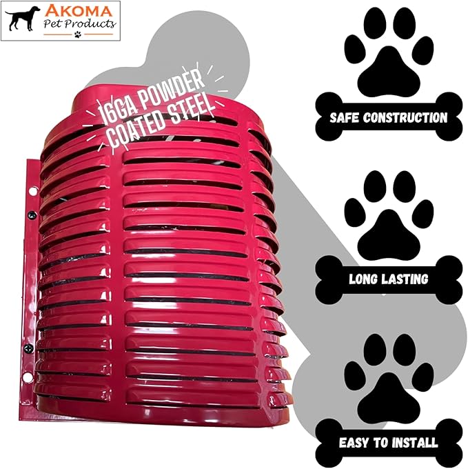 by Akoma Pet Products | 400w Dog House Furnace with 10 Foot Cord | Installs in Minutes | Safe - Dry Heat | Won't Burn Pets