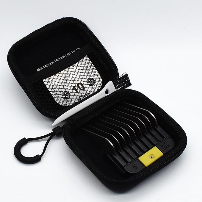 Professional A5 Style Animal Clipper Stainless Steel Color-Coded Snap-on Attachment Guard Guide Comb, 1/8"-1" Compatible with Wahl KM Series Oster A5 Andis Detachable Blade Pet Groomers (#5 - 5/8")