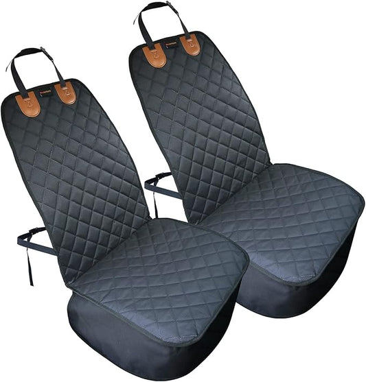 Paw Jamboree 2PCS Car Front Seat Covers for Dogs Scratch-Proof Pet Car Seat Cover Front Seat Non-Slip Car Seat Protector for Dogs Bucket Seat Cover for Dog for Trucks, Cars & SUVs