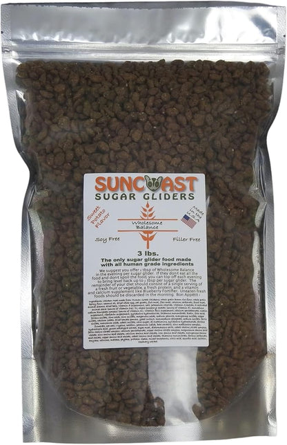 Wholesome Balance Chicken and Brown Rice Sugar Glider Food Sweet Potato Flavor (3 Pound)
