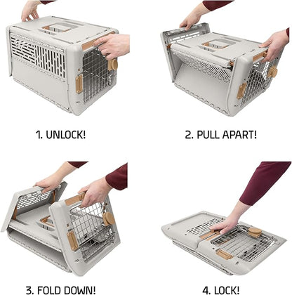 Sport Pet Small Collapsible Pet Kennel, 24.5" L x 16.5" W x 16" H, Varies
