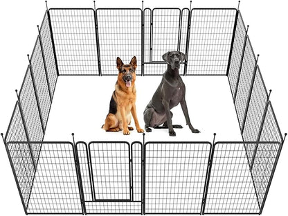 FXW Rollick Dog Playpen for Yard, RV Camping, 50 inch 16 Panels for Large Dogs│Patented