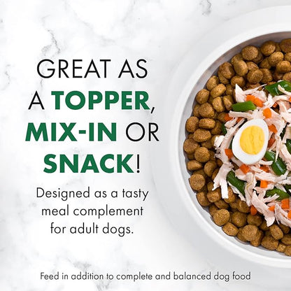 Nutro So Simple Meal Complement Wet Dog Food Chicken and Chicken & Duck Recipes in Bone Broth 8-Count Variety Pack, 2 oz. Tubs