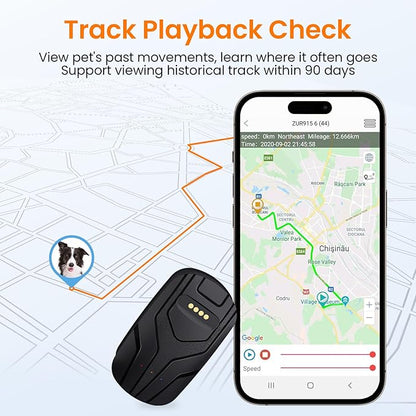 GPS Tracker for Dogs and Activity & Fitness Monitor,Wireless Fence 2 in 1 Pet Tracking Smart Collar,Unlimited Range,Real-Time GPS Tracker for Pets,Wellness [Free 1 Year Membership]