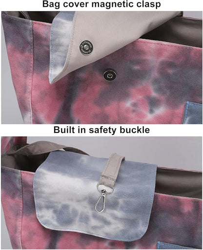 Dog and Cat Sling Carrier Little Pet Carrier Shoulder Crossbody Pet Slings for Outdoor Traveling Subway (Large)