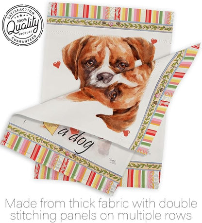 Breeze Decor Boxer Happiness Garden House Flag Kit Dog Puppy Spoiled Paw Canine Fur Pet Nature Farm Animal Creature Decoration Banner Small Yard Gift Double-Sided, Made in USA