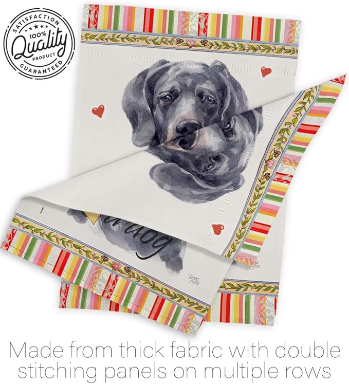 Breeze Decor Black Dane Happiness House Flag Eagle Set Dog Puppy Spoiled Paw Canine Fur Pet Nature Farm Animal Creature Banner Small Garden Yard Gift Double-Sided, Made in USA