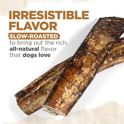 Natural Farm Rib Bones for Dogs (9-10 Inch, 8 Pack) - Beef Ribs for Dogs, Farm-Raised Cattle - Slow-Roasted Flavor Treats, Promotes Dental Health, Great for Medium and Large Dogs