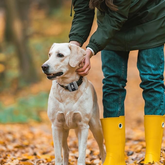 Tack GPS Pet Safety Bundle, with Lowest Monthly fee and 30 Days Battery Life - Comes with Fabric Sleeve to Attach Tracker onto pet's Collar Directly