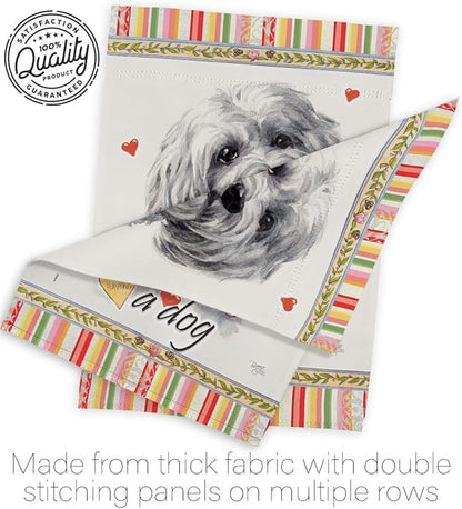 Breeze Decor Havanese Happiness House Flag Pack Dog Puppy Spoiled Paw Canine Fur Pet Nature Farm Animal Creature Applique Decoration Banner Small Garden Yard Gift Double-Sided, Made in USA