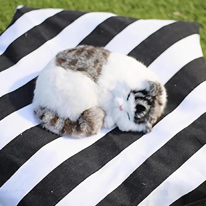 Dog Bed Tent,Portable Pet Tent for Cats or Small Dogs,Removable & Washable,Indoor Dog House with Thick Cushion,Cat Tents for Indoor Cats,Soft,Cozy,Pet Teepee,Dog Cabana Outdoor(White&Black)