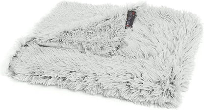 Best Friends by Sheri Calming Shag Dog Blanket, Frost Gray, 40" x 50"