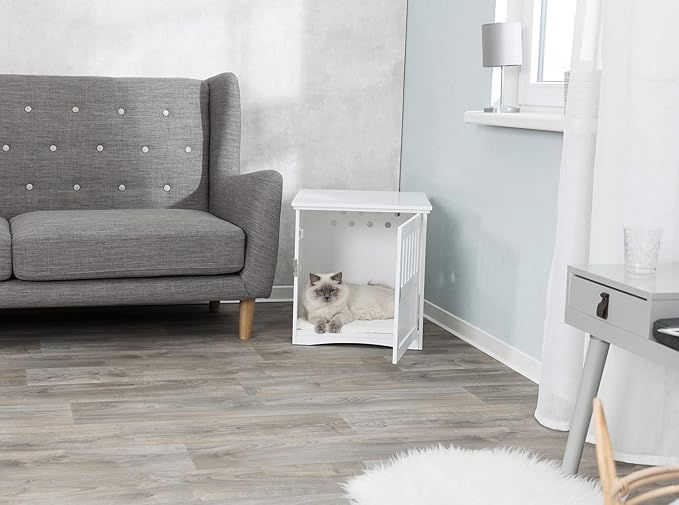 TRIXIE Pet Home End Table, Indoor, White S