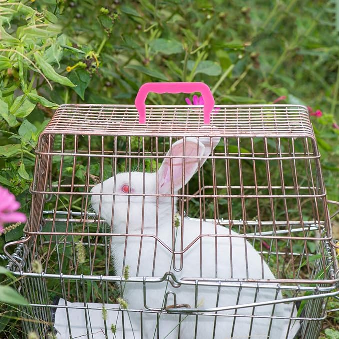 Zerodeko 10pcs Detachable Plastic Handles for Pet Cages Portable and Lightweight Cage Accessories for Easy Lifting and Transport of Pet Carriers