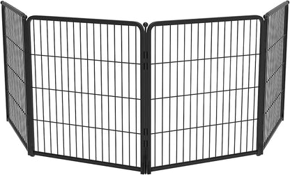 FXW Homeplus Dog Playpen for Indoor Use - Stress-Free and Safe Play, Heavy Duty 32 Inch 4 Panels Dog Pen for Puppies, Small and Medium Dogs, Black│Patented