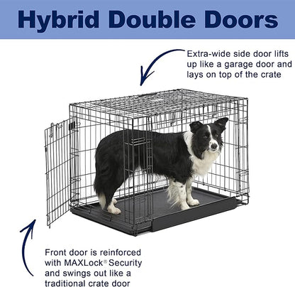 MidWest Homes for Pets Ovation Double Door Dog Crate, 36-Inch