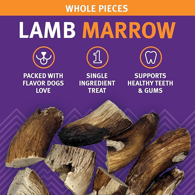 Icelandic+ Lamb Marrow Whole Pieces Dog Chew 4.0-oz Bag