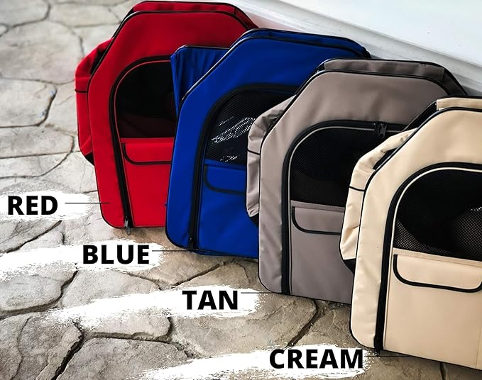 Cat Show House Portable Dog Kennel (Shelter) Red/Cream/Tan/Royal Blue…