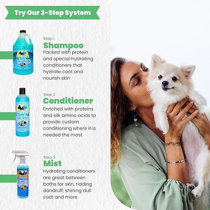 Best Shot Ultra Dirty Plenish Conditioner, Ideal Pet Grooming Conditioner, Protein-Enriched Moisturizing Formula for Dogs, Cats, and Horses, Agree Fragrance, 1 Gallon