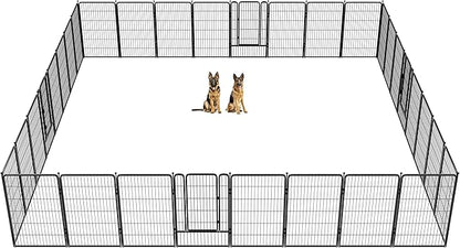 FXW Rollick Dog Playpen for Yard, RV Camping, 45 inch 32 Panels for Large Dogs│Patented