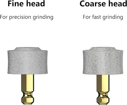 Bonve Pet Nail Grinder Wheels for Dogs 2PCS - Diamond Tips for Small Large Dogs & Cats（1 * Coarse Grinding Wheels & 1* Fine Grinding Wheel）