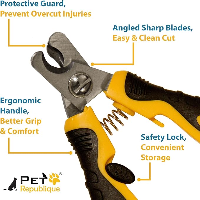 Pet Republique Dog Nail Grinder and Nail Clippers Series Size Option Dogs: Small, Medium, Large Dogs – Dog Claw Trimmer Kit (Clippers Only, Medium)