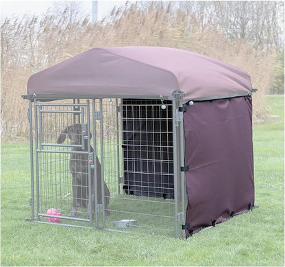 TRIXIE Dog Kennel Sunshade, All Weather Protection Side Panels, Fits 4x4x4.5-FT Kennel, Medium