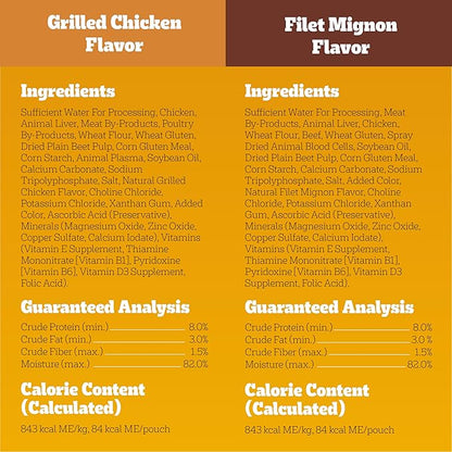 Pedigree Choice Cuts In Gravy Adult Soft Wet Dog Food 18-Count Variety Pack, 3.5 oz Pouches