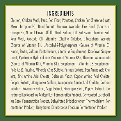 AvoDerm Natural Grain Free Chicken and Vegetables Recipe All Life Stages Dry Dog Food 24 lb (Pack of 1)