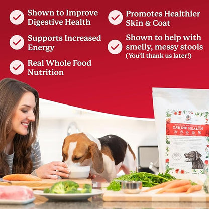 Dr. Harvey's Canine Health Miracle Dog Food, Human Grade Dehydrated Base Mix for Dogs with Organic Whole Grains and Vegetables (10 Pounds)